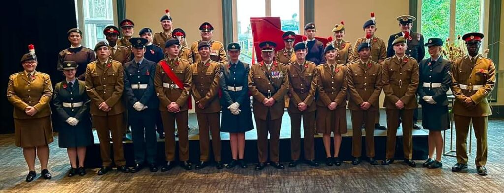 Josh A represents NAFC on Remembrance Day in London