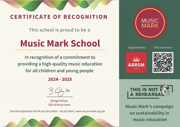 PHS wins the Music Mark Award again!