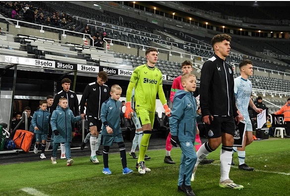 NUFC had 3 former students in the starting lineup for the youth cup game at St James