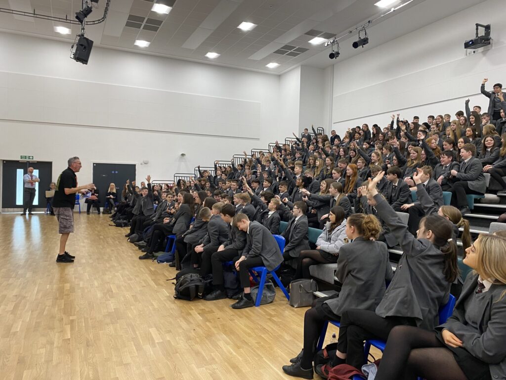 Author, Stuart Reid, visits years 7 and 8 on World Book Day