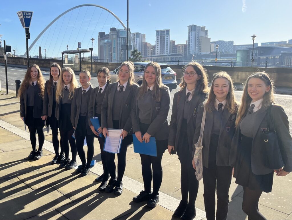 Students from Years 8 and 9 in Mock Trial