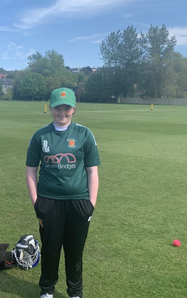 Ponteland High’s Katie Anderson (Y7) is enjoying representing Northumberland Girls Cricket (U13’s)