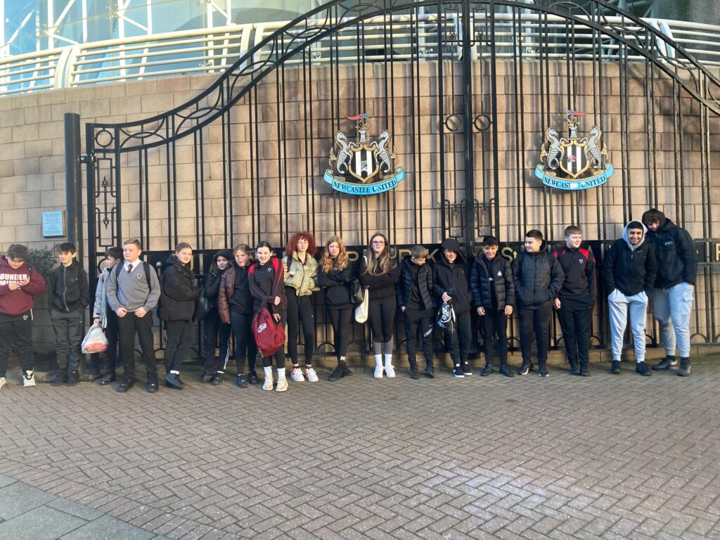 Students visit St James’ Park and NUCASTLE Community Centre