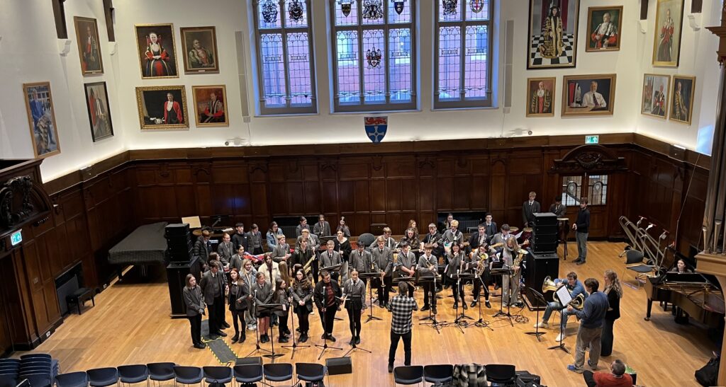 Students visit Newcastle University Music Department