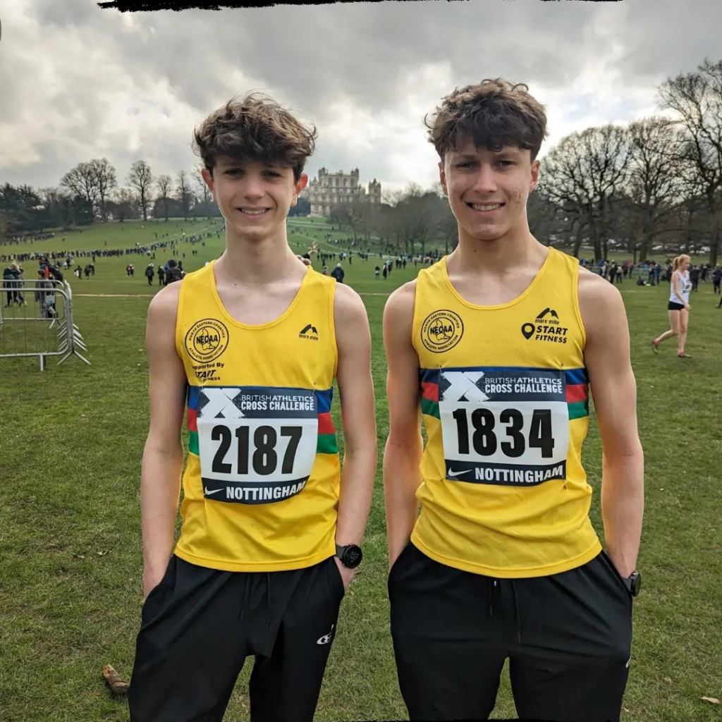 Students compete in the UK XC Championships known as Intercounties