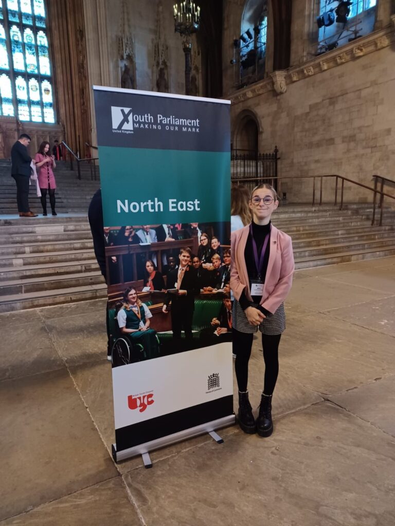 Rosie B attends the British Youth Council at the House of Commons