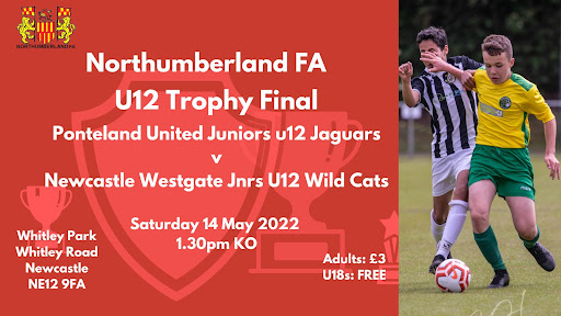 Ryan T and the team win the  Northumberland FA U12 Trophy Final