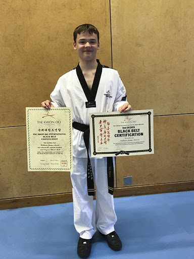 2nd degree black belt for Y9 PHS student, William Morris