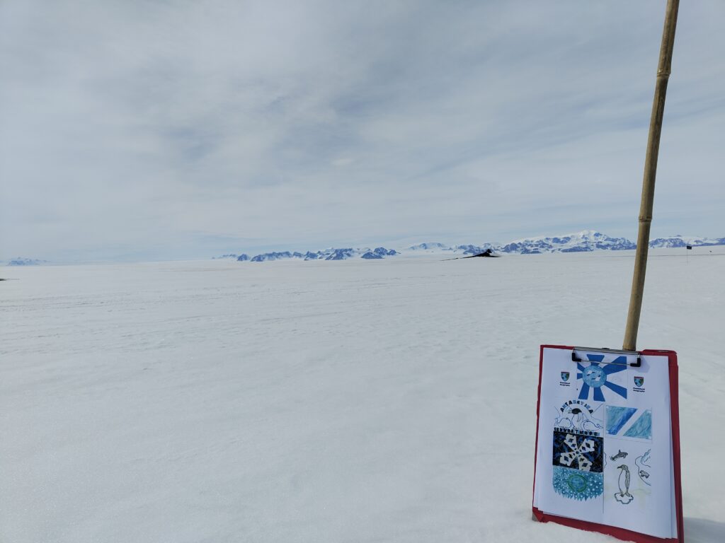 Student flags make it to Antarctica!